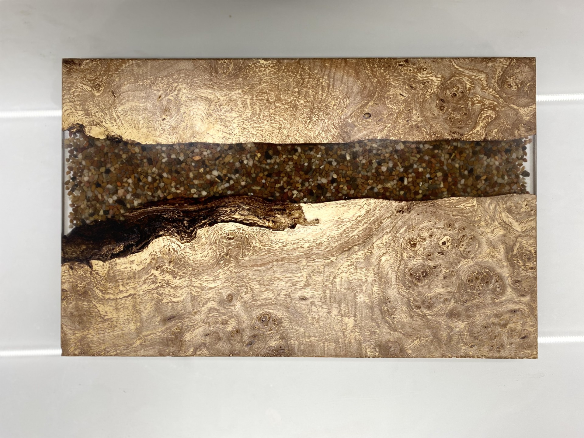 River Rock Serving Board