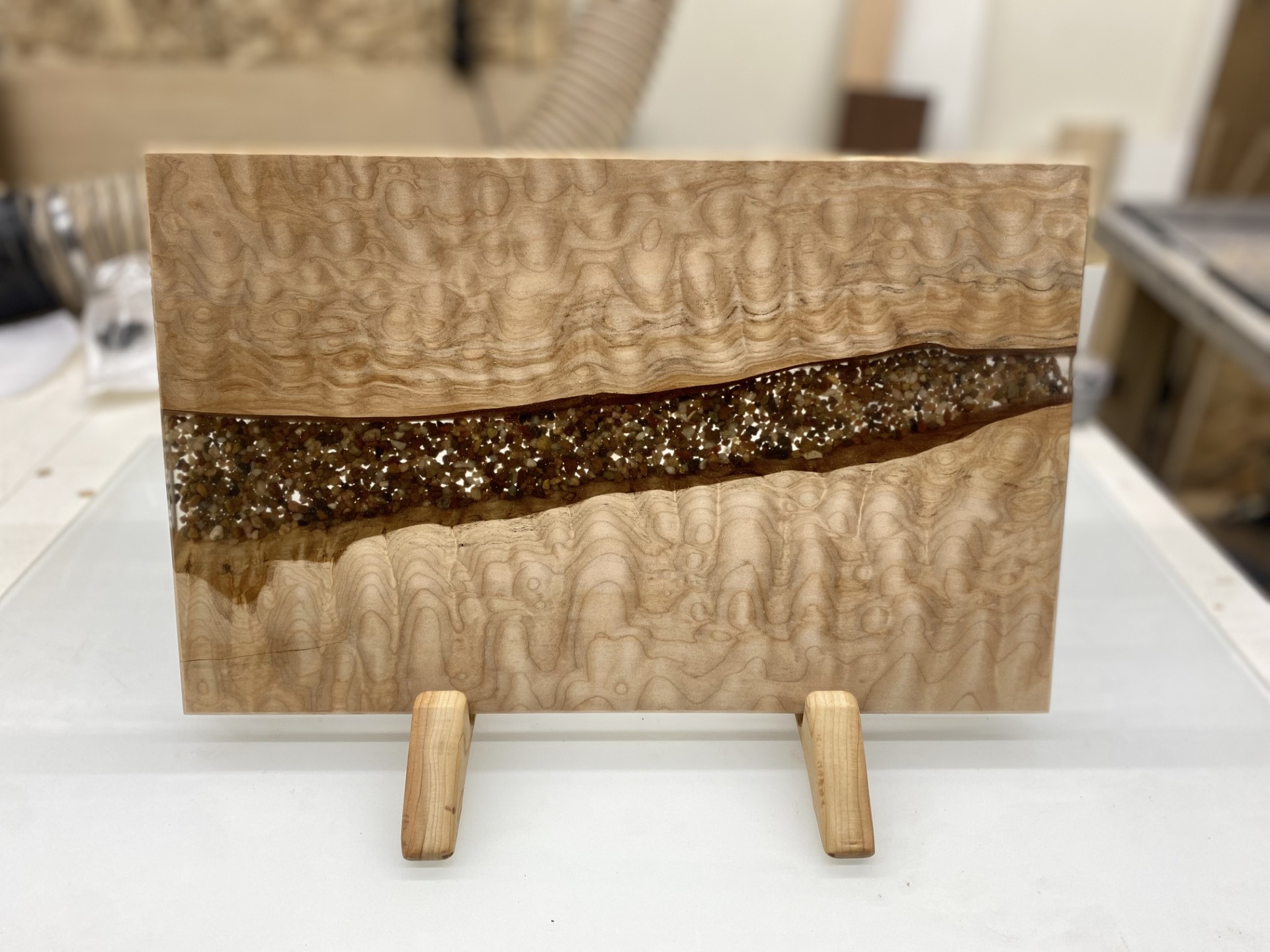 River Rock Serving Board