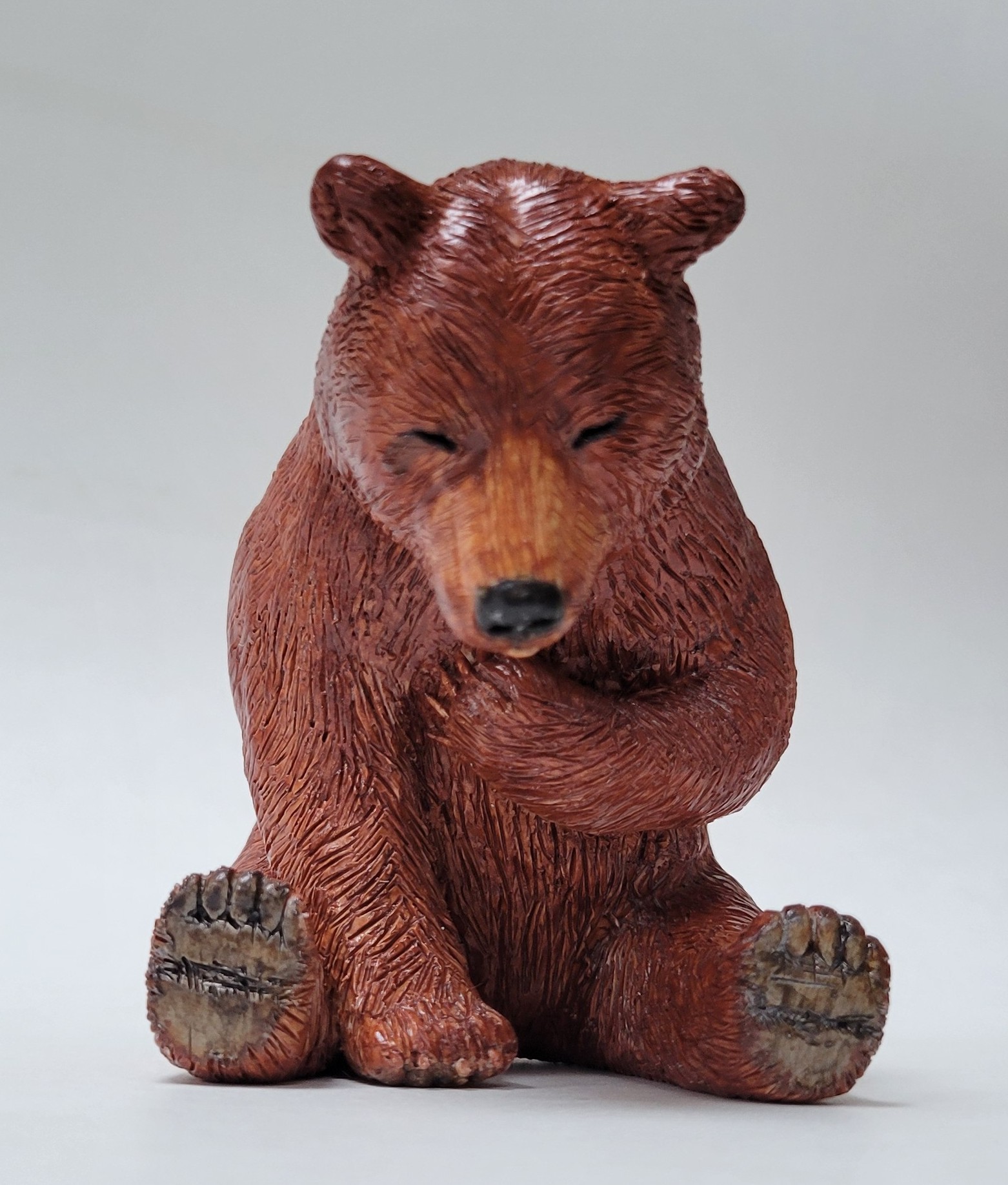 Brown Bear Polymer Clay Figurine