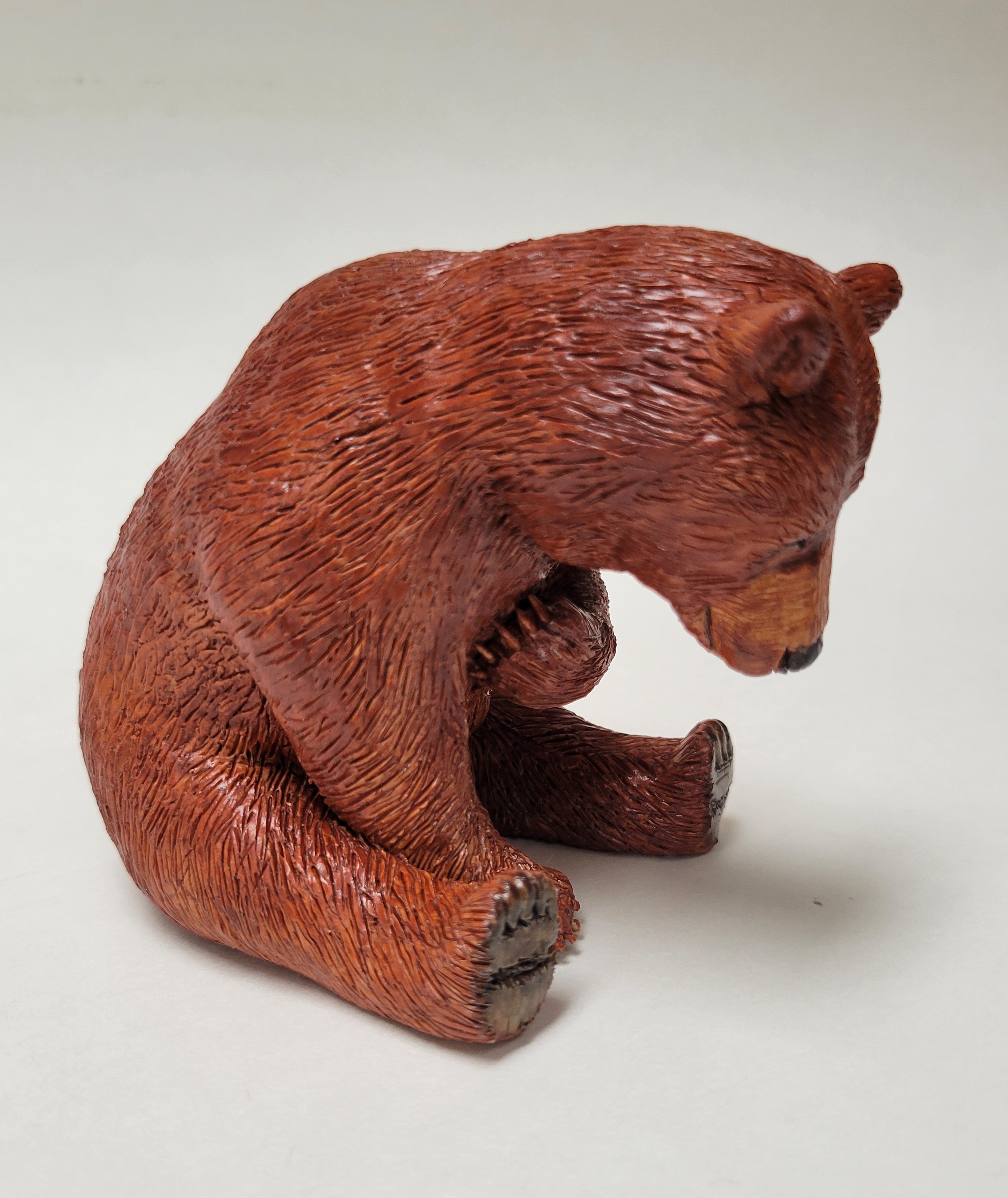 Brown Bear Polymer Clay Figurine