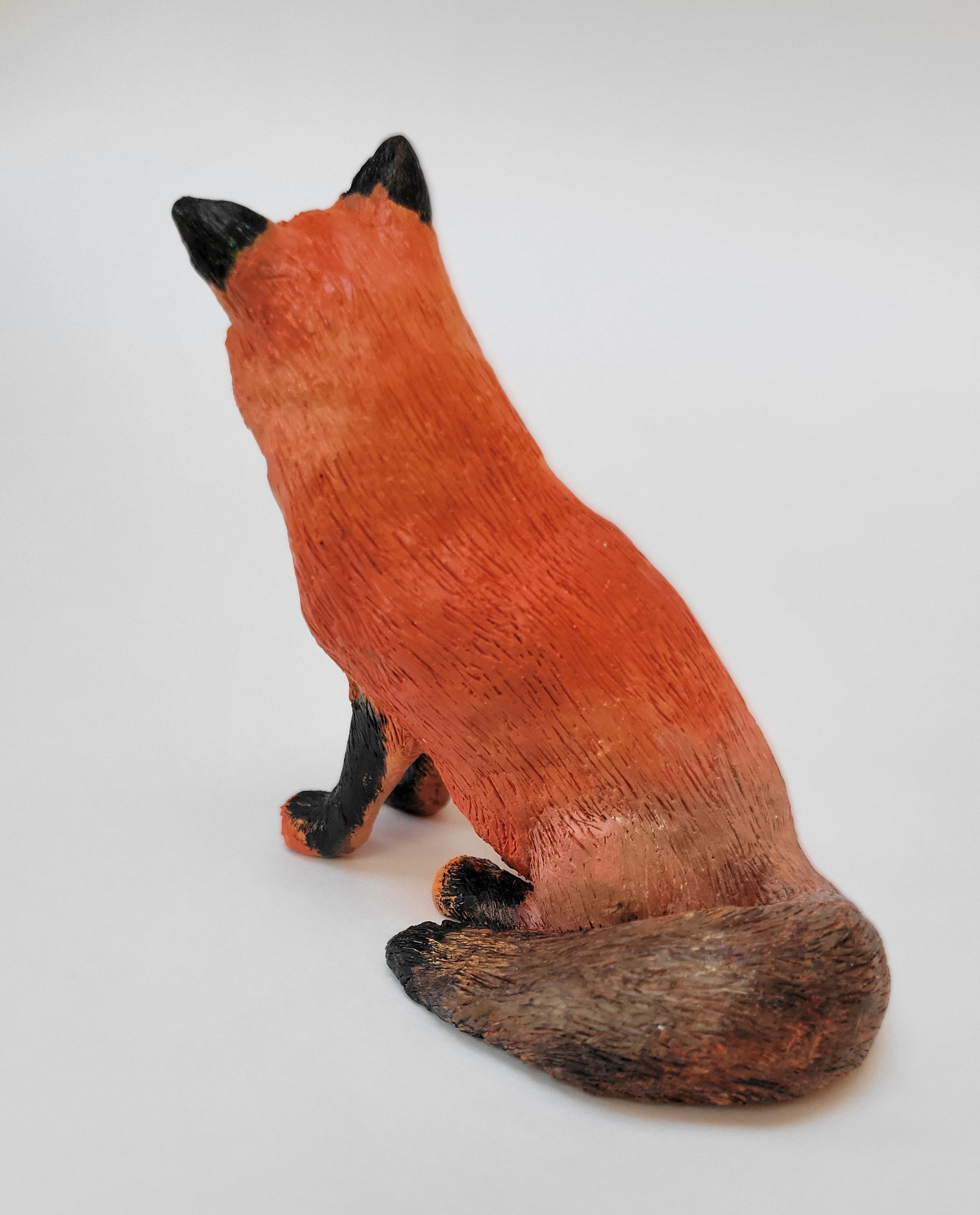 Polymer Clay Sitting Fox Figurine